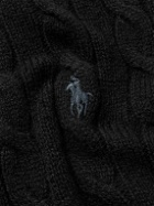 Polo Ralph Lauren - Cable-Knit Wool and Cashmere-Blend Rollneck Sweater - Black
