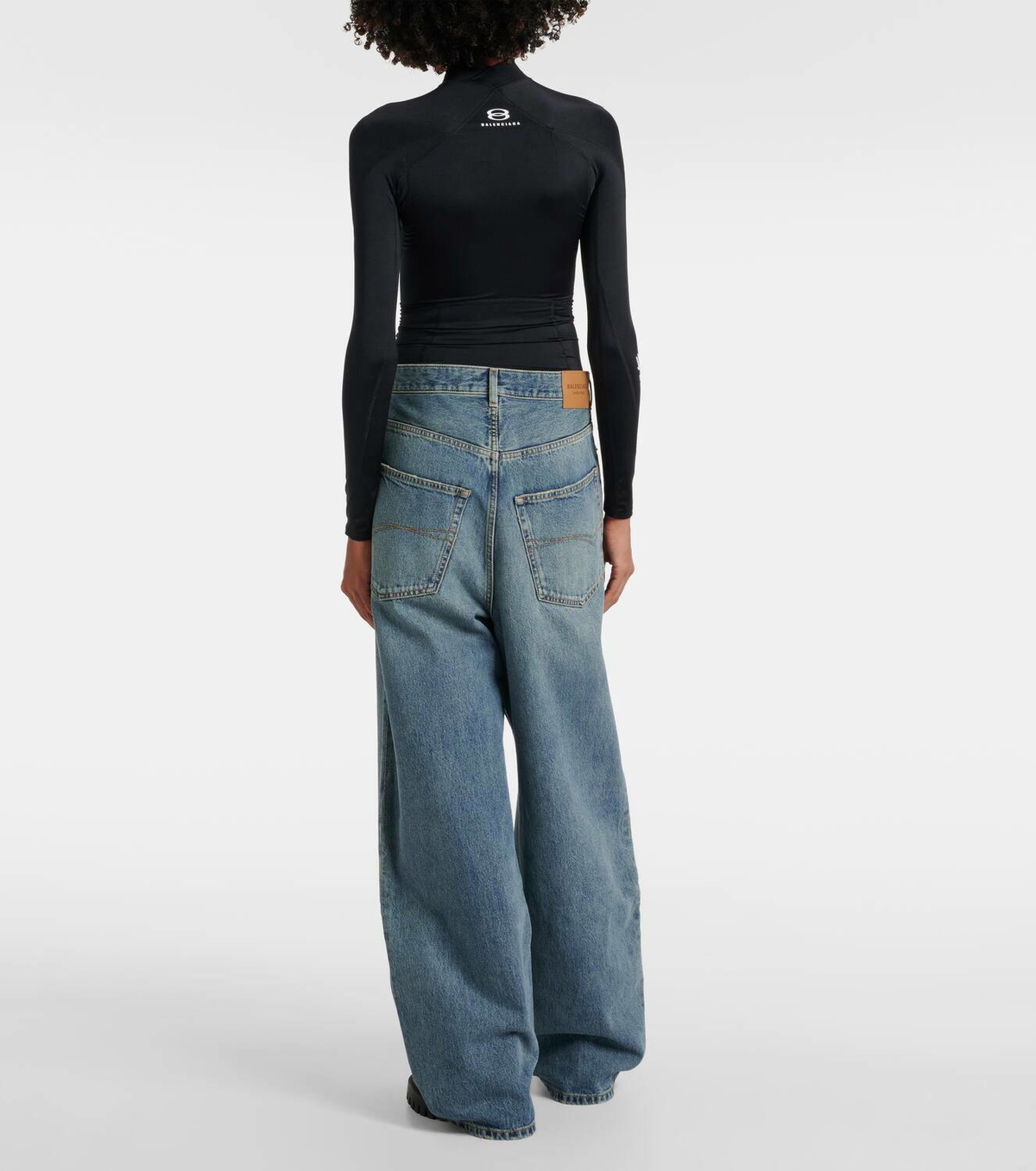 送料関税込【BALENCIAGA】Mid-rise wide-leg jeans デニム Balenciaga Mid-rise wide-leg jeans Balenciaga