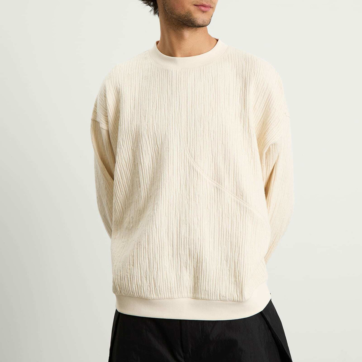 Gander Men's Heaton Sweat in Cream