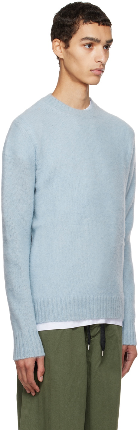 ASPESI Blue Brushed Sweater