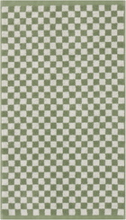 Baina Off-White & Green Pair 03 Hand Towel Set