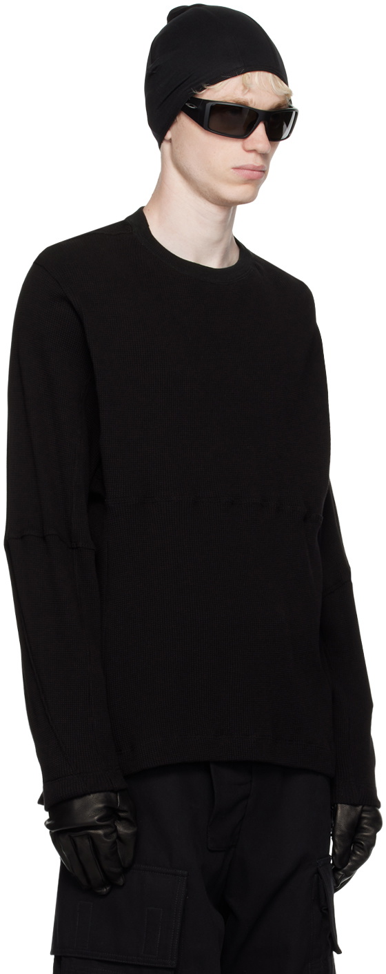 BRYAN JIMENÈZ Black Body Warmer Thermal Sweatshirt