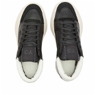 Y-3 Men's Lux Bball Low Sneakers in Black/Clear Brown/Off White