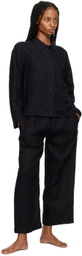 Deiji Studios Black 'The Drawcord' Pyjama Set