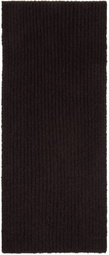 Dries Van Noten Gray Wool Scarf