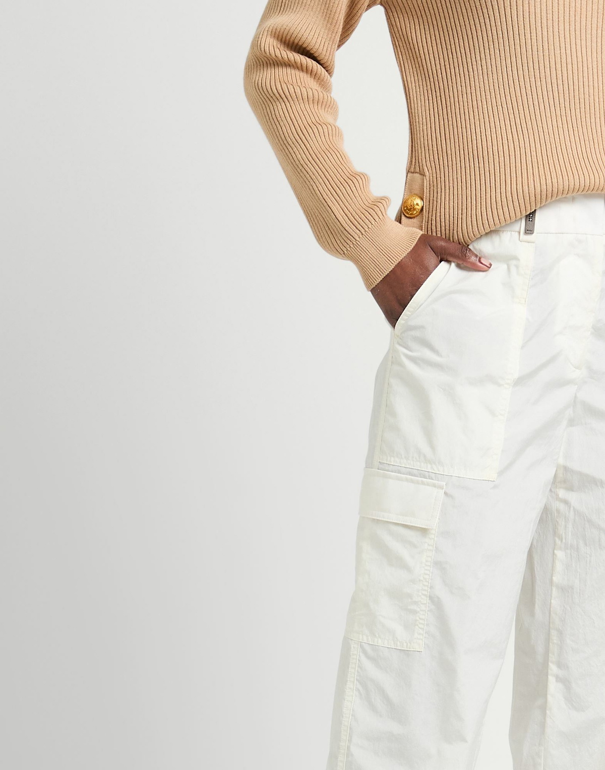 Peserico Womens Pants in Off white