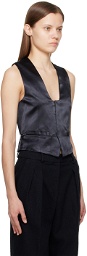 Victoria Beckham Black Waistcoat Vest