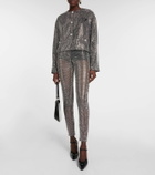 Prada Embellished mesh pants