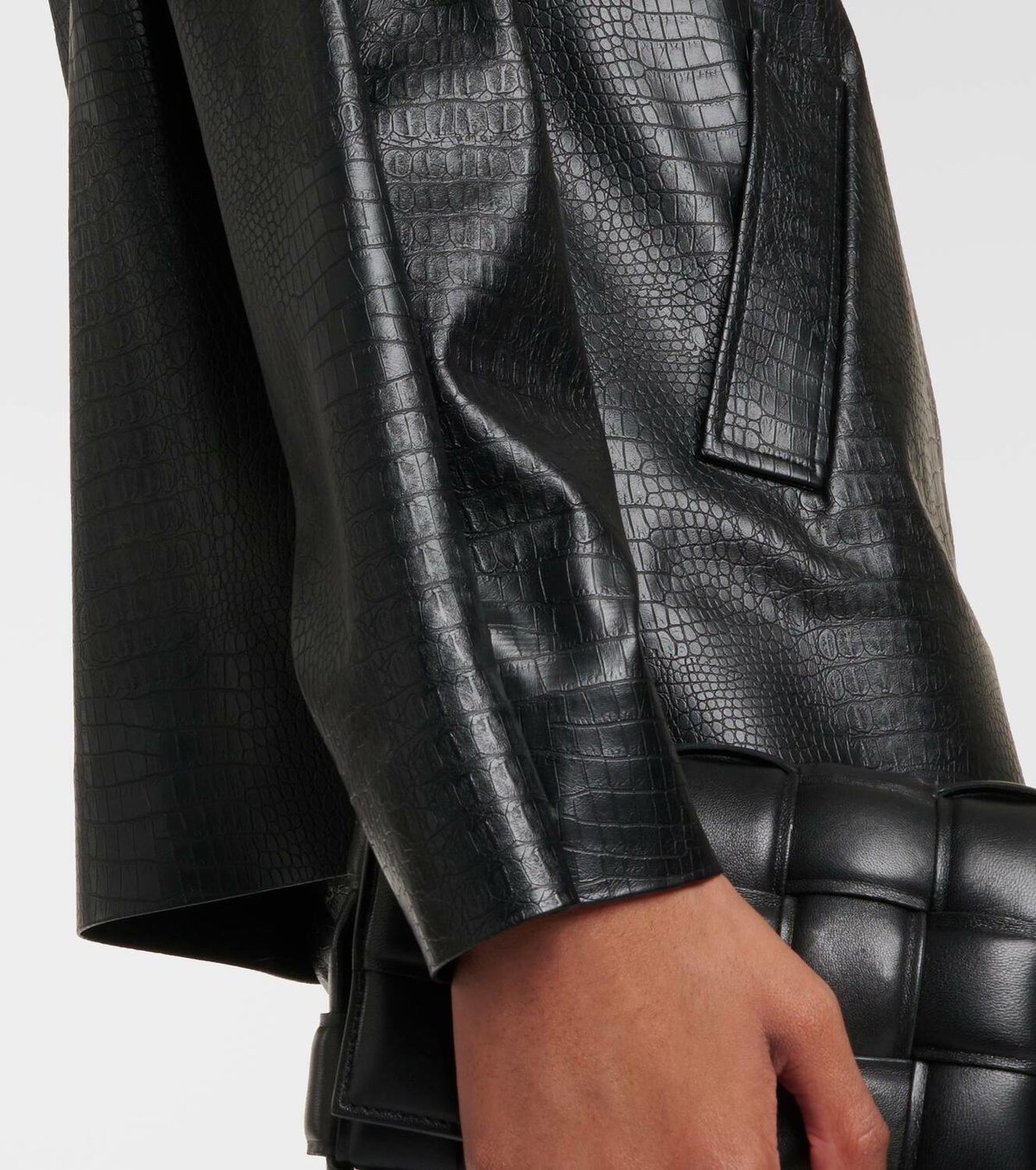 Max Mara Nepal faux leather jacket