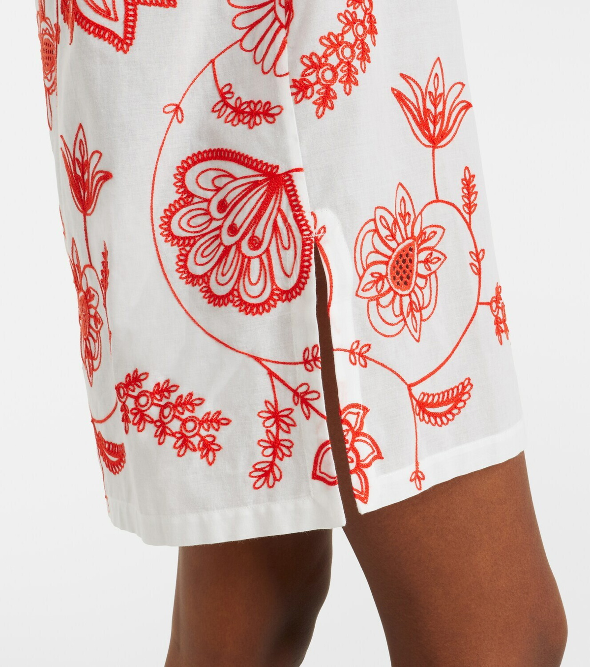 Eres Levia embroidered cotton-blend minidress