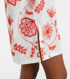 Eres Levia embroidered cotton-blend minidress