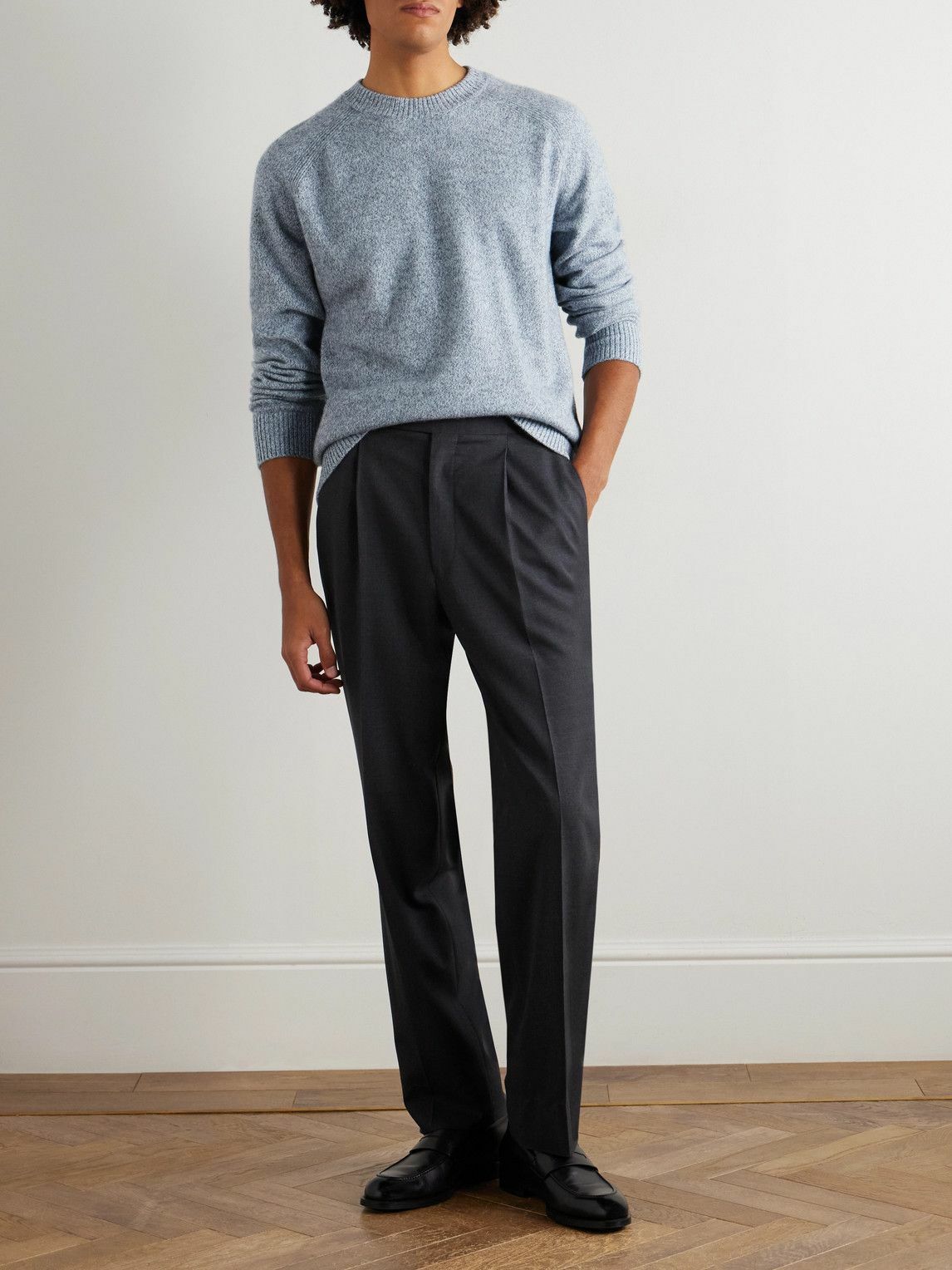 Zegna - Cashmere-Blend Sweater - Blue