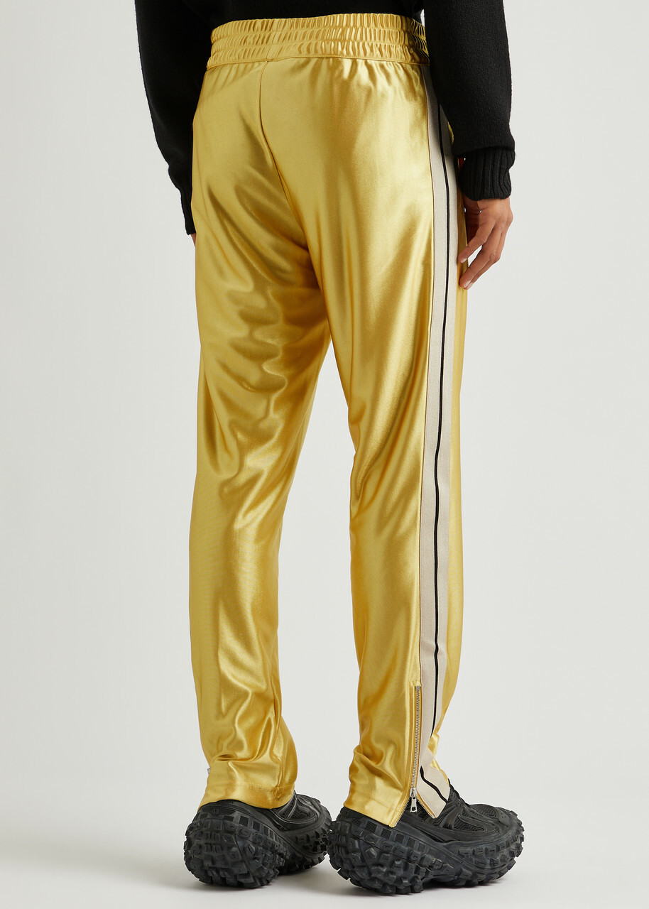 Moncler Genius 8 Moncler Palm Angels Satin-jersey Track Pants, Yellow