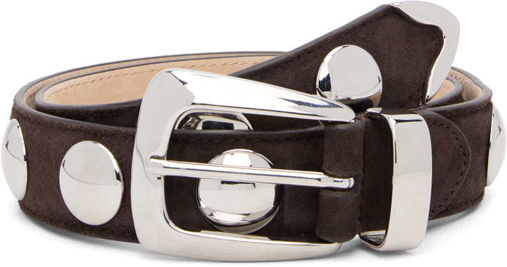 Photo: KHAITE Brown Benny Studs Belt