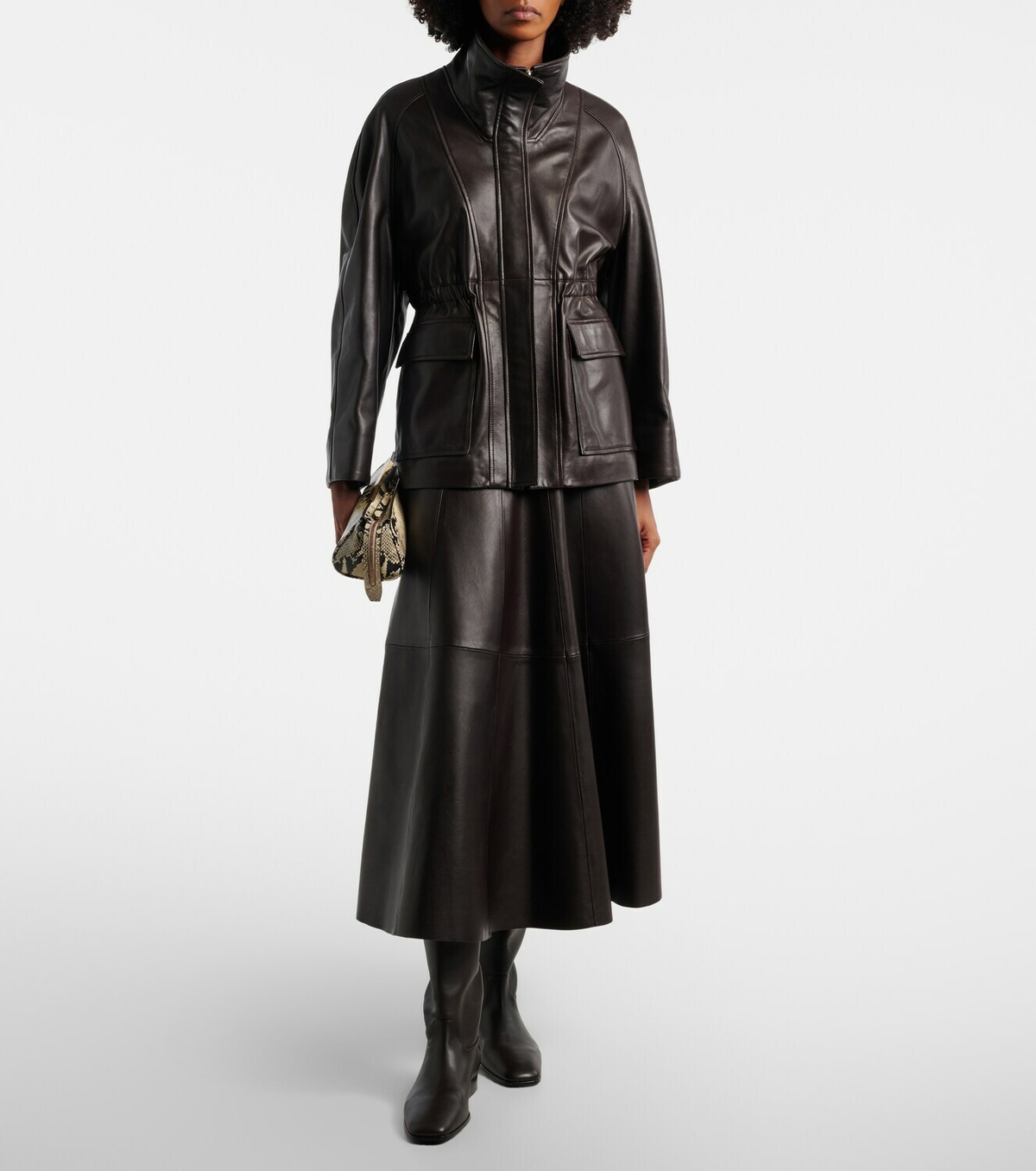 Herbert Levine Rein It In leather knee-high boots
