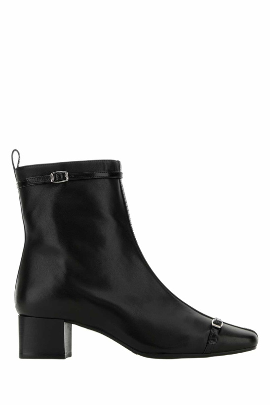 Photo: Carel Black Leather Start Ankle Boots
