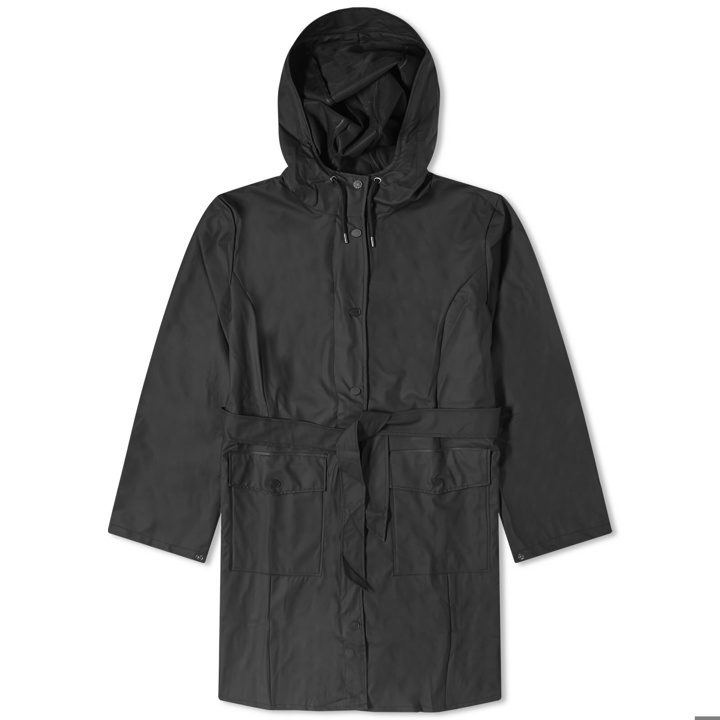 Photo: Rains Women's Curve Belted Rain Coat in Black