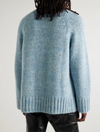 Maison Margiela - Alpaca, Cotton and Wool-Blend Cardigan - Blue