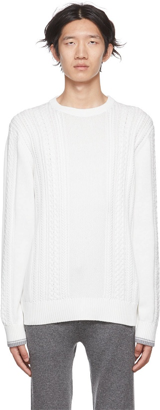 Photo: Vince Off-White Cable Sweater