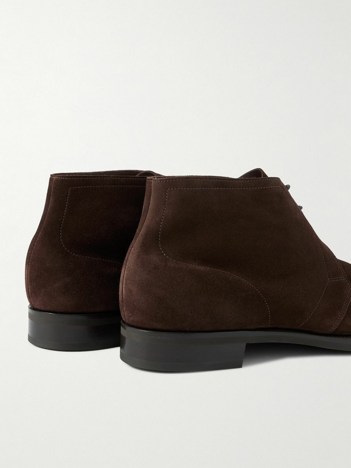Edward Green - Shanklin Suede Chukka Boots - Brown