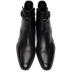 Saint Laurent Black Wyatt Jodhpur Boots