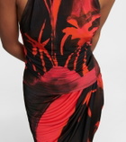 Louisa Ballou - Printed halterneck top