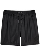 Dolce & Gabbana Logo-embroidered Shell Swim Shorts Black
