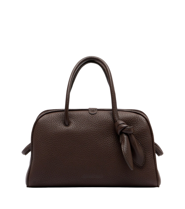 Photo: Jacquemus Turismo Small leather bowling bag
