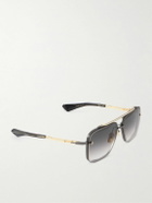 DITA - Mach-Six Aviator-Style Gold-Tone and Rhodium Sunglasses