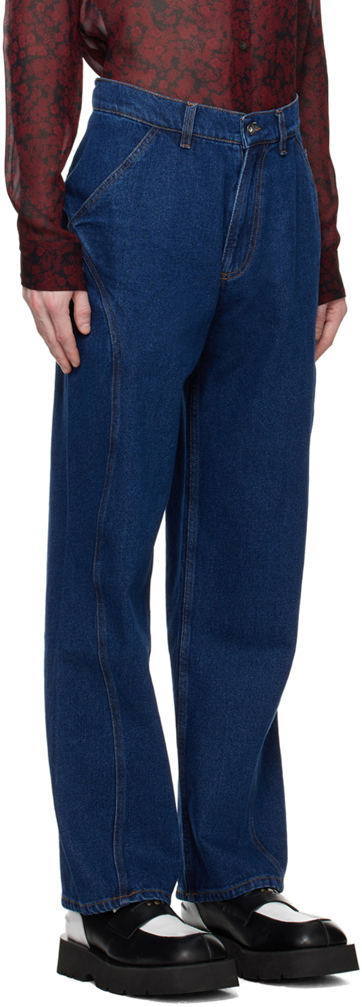 Henrik Vibskov Indigo Engineered Jeans