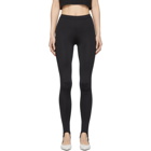 Nanushka Black Skylar Stirrup Leggings