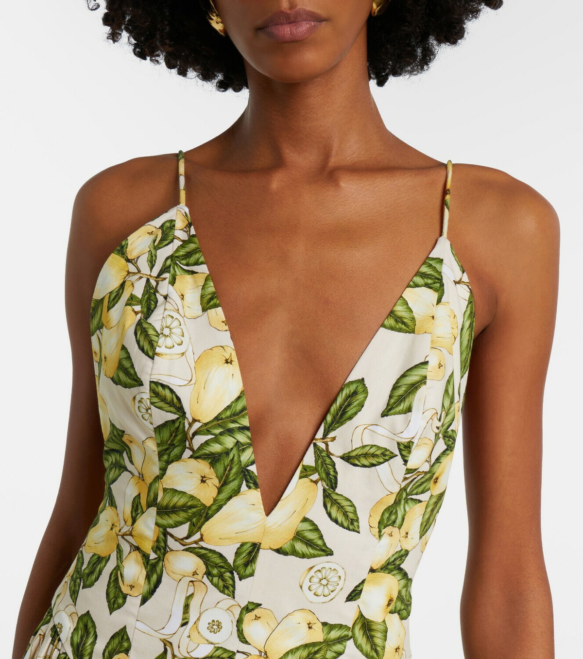 Adriana Degreas Printed cotton-blend maxi dress