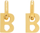 Balenciaga Gold B Chain Xs Earrings