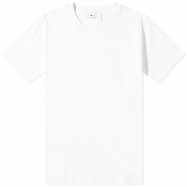 Photo: AMI Paris Men's Tonal A Heart T-Shirt in White
