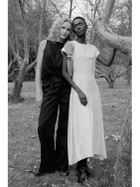 DEVEAUX Lizzy Cotton Twill Wide Leg Pants