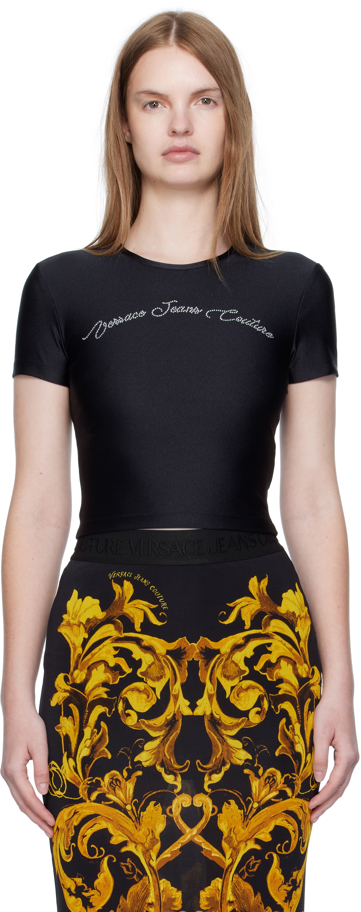 Versace Jeans Couture Black Logo T-shirt