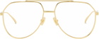 Bottega Veneta Gold Ribbon Glasses