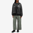 Rains Women's String Rain Jacket in Black Grain