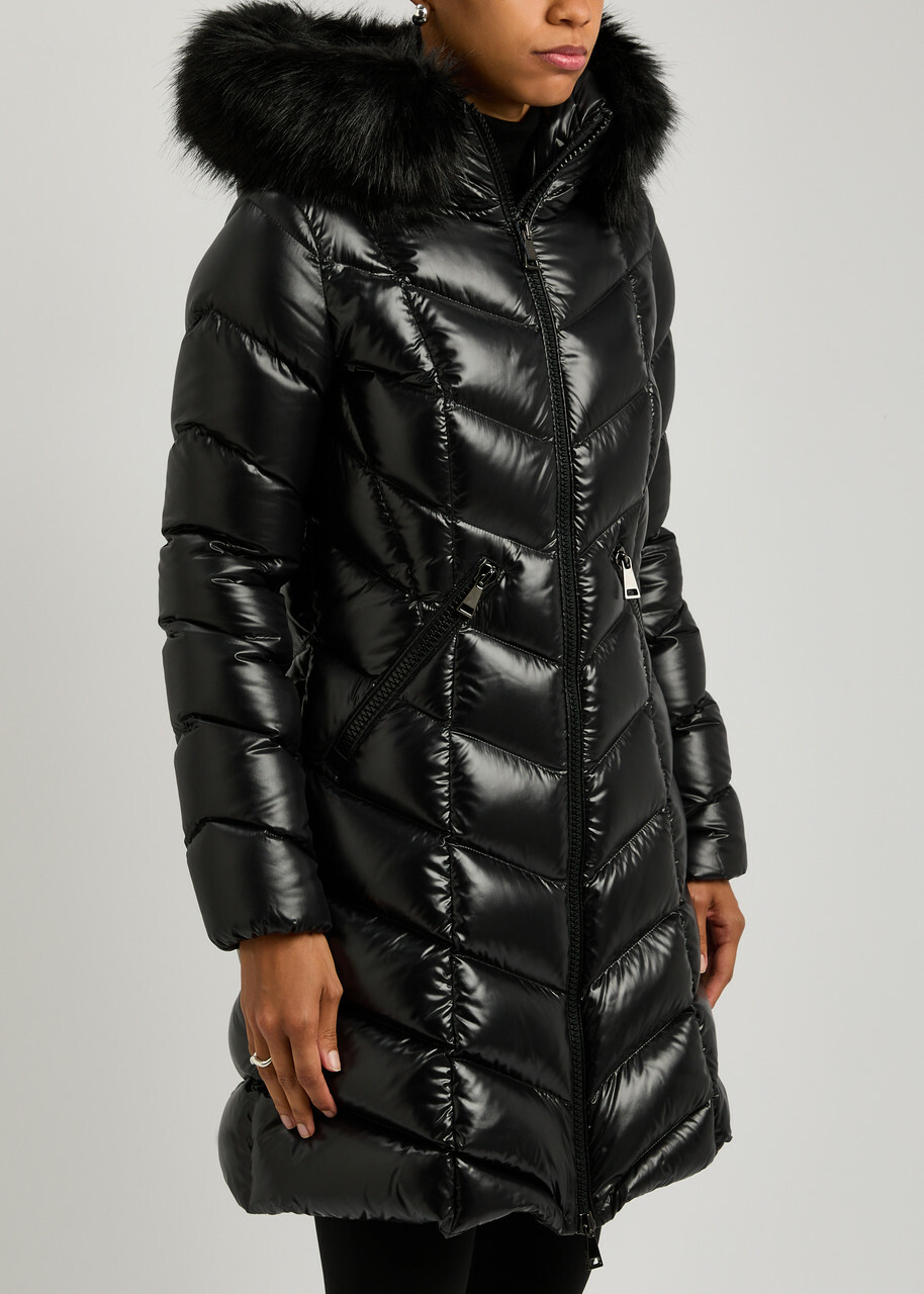 Moncler Fulmarus Hooded Quilted Nylon Jacket Black