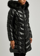 Moncler Fulmarus Hooded Quilted Nylon Jacket Black