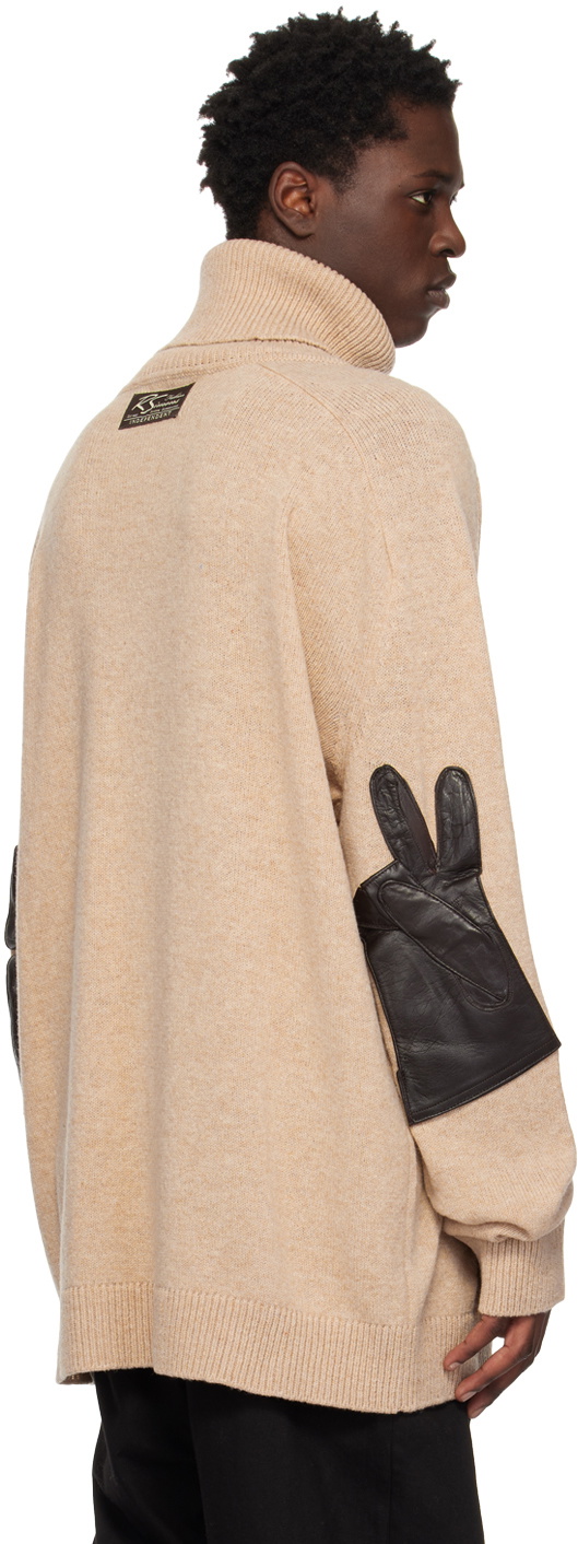 Raf Simons Beige Glove Turtleneck Raf Simons