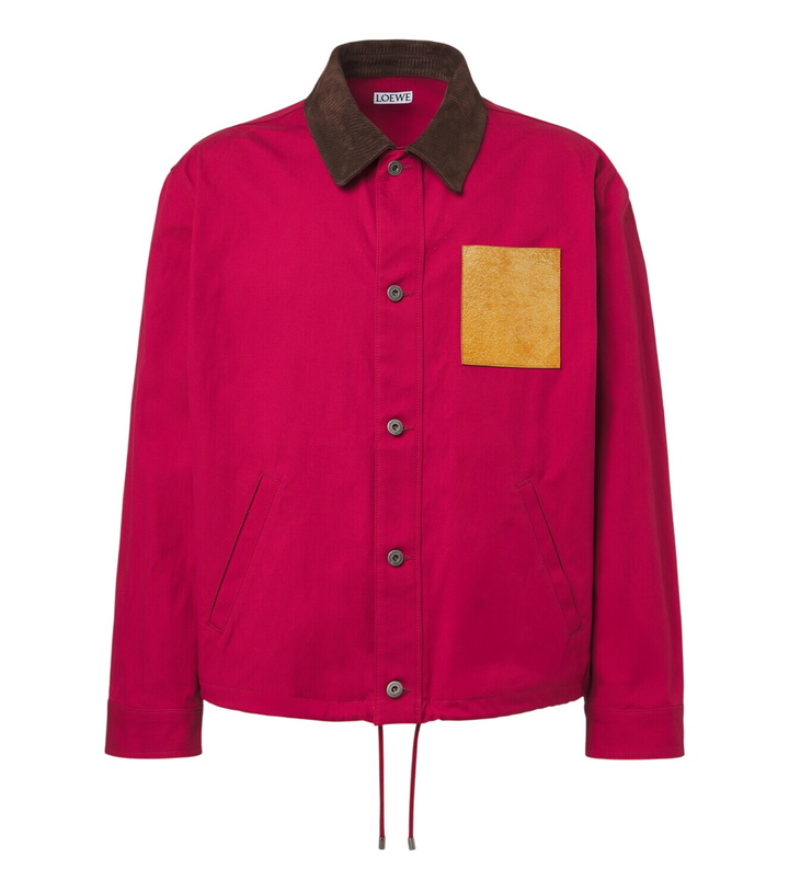Photo: Loewe Suede-trimmed cotton canvas jacket