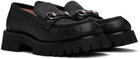 Gucci Black GG Horsebit Loafers