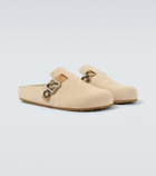 Burberry Urchin suede clogs