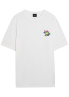 PS Paul Smith Cloud Zebra Printed Cotton T-shirt White