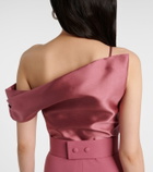 Solace London Magda asymmetric gown