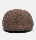 Ruslan Baginskiy Logo wool-blend newsboy cap
