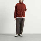 Ranra Men's Epitome Canvas Nylon Padded Overshirt in Cherry Mahogany