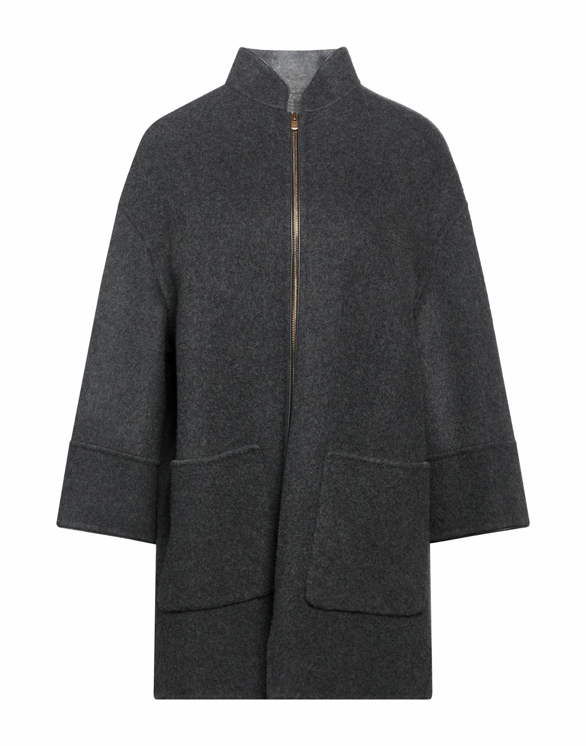 Agnona Womens Coat Charcoal