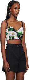 Dolce&Gabbana Black Gardenia Print Tank Top